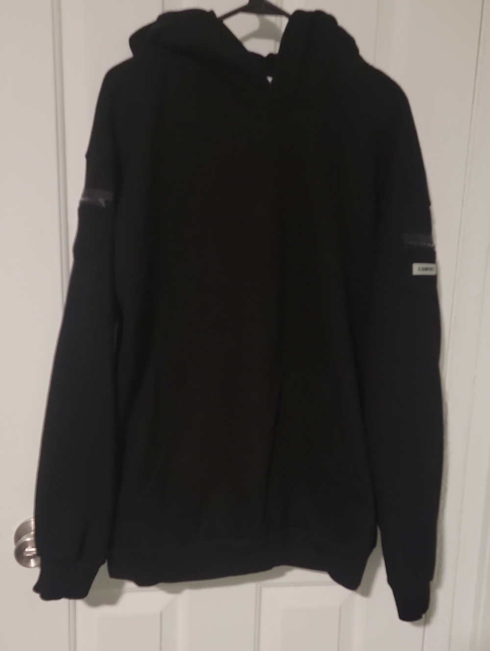 Comfrt Men's Black  Hooded Pullover Sweater Size XL Heavyweight, Unisex
